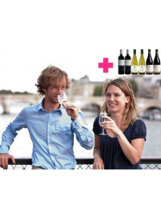 INITIATION dégustation œnologie Paris - 2 personnes + 1 coffret de 6 Grands vins